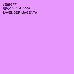#E897FF - Lavender Magenta Color Image