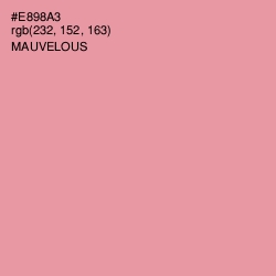 #E898A3 - Mauvelous Color Image