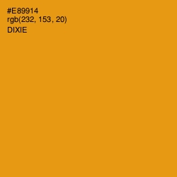 #E89914 - Dixie Color Image