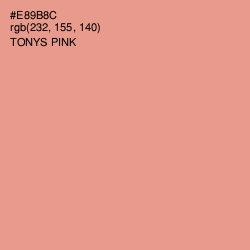 #E89B8C - Tonys Pink Color Image