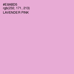 #E8ABD5 - Lavender Pink Color Image