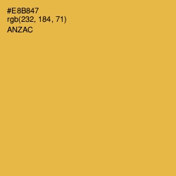#E8B847 - Anzac Color Image