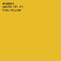 #E8BB29 - Fuel Yellow Color Image