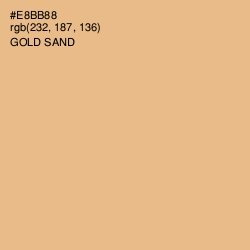 #E8BB88 - Gold Sand Color Image