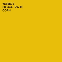 #E8BE0B - Corn Color Image
