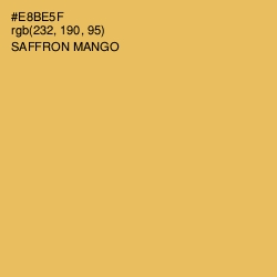 #E8BE5F - Saffron Mango Color Image