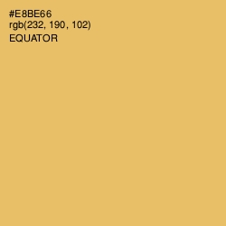 #E8BE66 - Equator Color Image