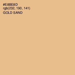 #E8BE8D - Gold Sand Color Image