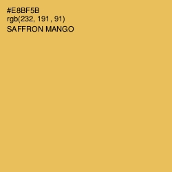 #E8BF5B - Saffron Mango Color Image