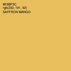 #E8BF5C - Saffron Mango Color Image