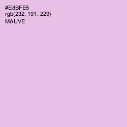 #E8BFE5 - Mauve Color Image