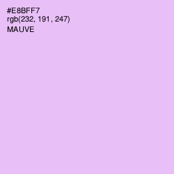 #E8BFF7 - Mauve Color Image