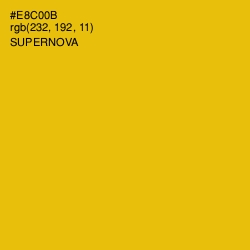 #E8C00B - Supernova Color Image