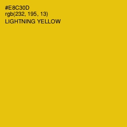 #E8C30D - Lightning Yellow Color Image