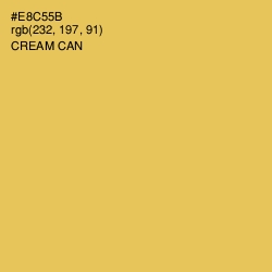 #E8C55B - Cream Can Color Image