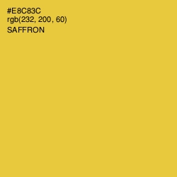 #E8C83C - Saffron Color Image