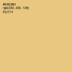 #E8C881 - Putty Color Image