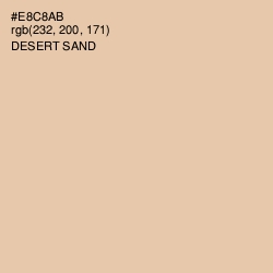 #E8C8AB - Desert Sand Color Image