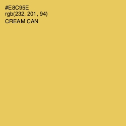 #E8C95E - Cream Can Color Image