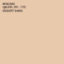 #E8C9AC - Desert Sand Color Image