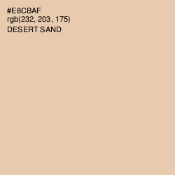 #E8CBAF - Desert Sand Color Image