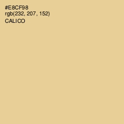 #E8CF98 - Calico Color Image