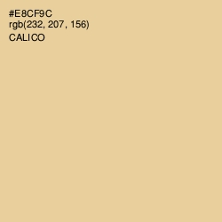 #E8CF9C - Calico Color Image