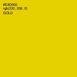 #E8D000 - Gold Color Image