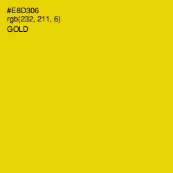 #E8D306 - Gold Color Image