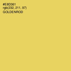 #E8D361 - Goldenrod Color Image