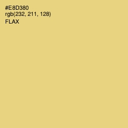 #E8D380 - Flax Color Image