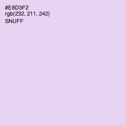 #E8D3F2 - Snuff Color Image