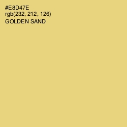 #E8D47E - Golden Sand Color Image