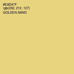 #E8D47F - Golden Sand Color Image