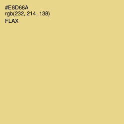 #E8D68A - Flax Color Image