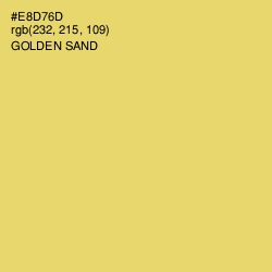 #E8D76D - Golden Sand Color Image