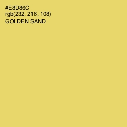 #E8D86C - Golden Sand Color Image