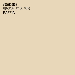 #E8D8B9 - Raffia Color Image