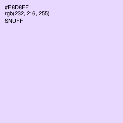 #E8D8FF - Snuff Color Image