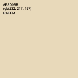 #E8D9BB - Raffia Color Image