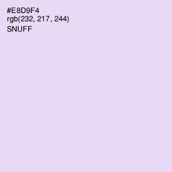 #E8D9F4 - Snuff Color Image