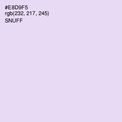 #E8D9F5 - Snuff Color Image