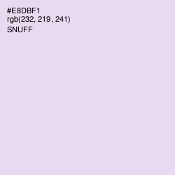 #E8DBF1 - Snuff Color Image