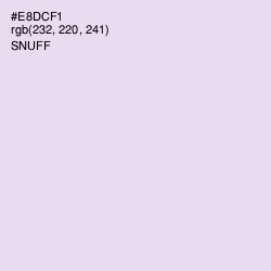 #E8DCF1 - Snuff Color Image