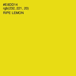 #E8DD14 - Ripe Lemon Color Image