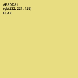 #E8DD81 - Flax Color Image
