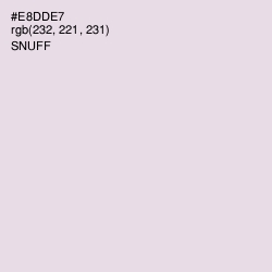 #E8DDE7 - Snuff Color Image