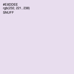 #E8DDEE - Snuff Color Image
