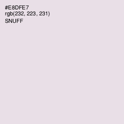 #E8DFE7 - Snuff Color Image