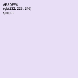 #E8DFF6 - Snuff Color Image